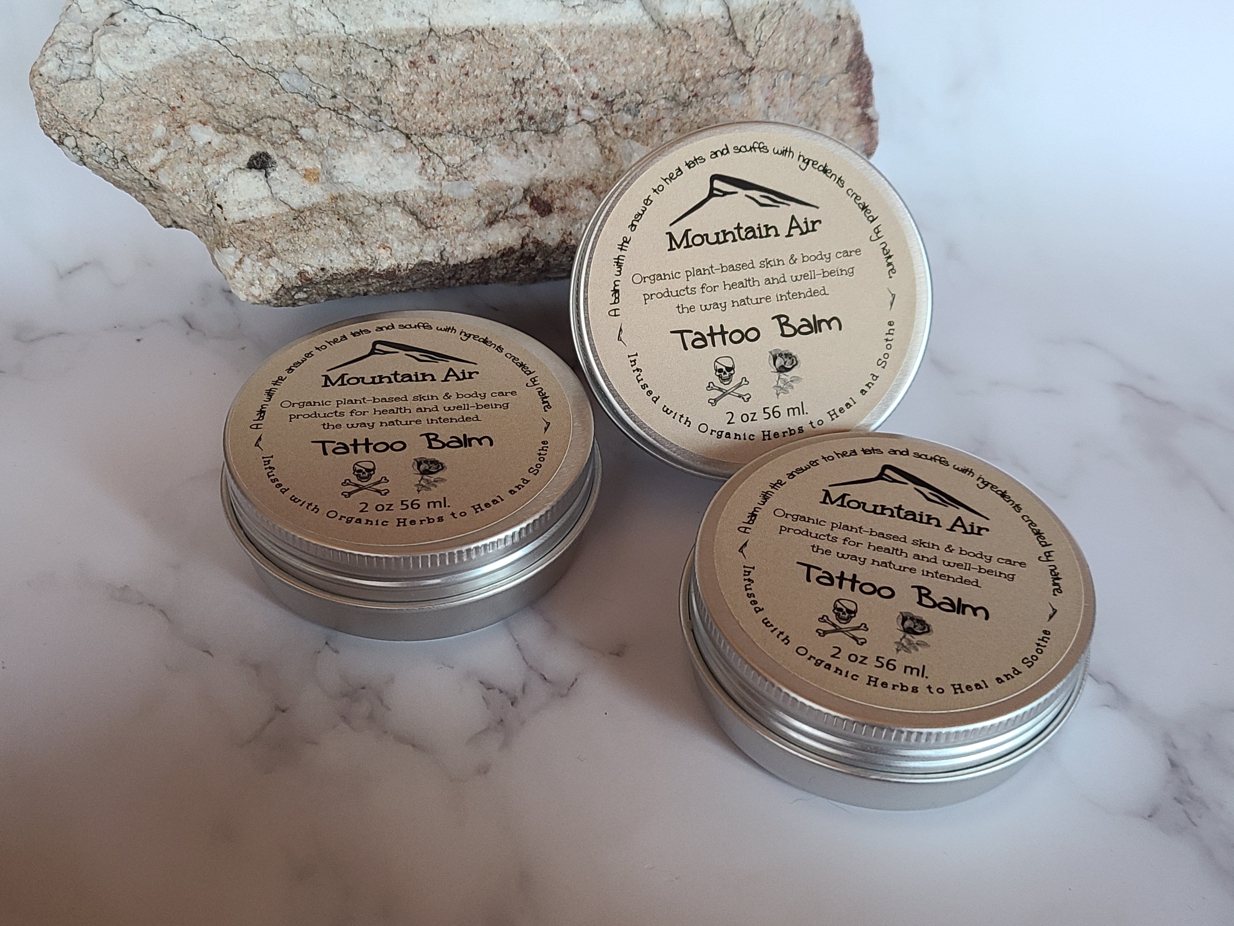 Natural Tattoo Balm - Rosece / Organic & Botanical Cosmetics